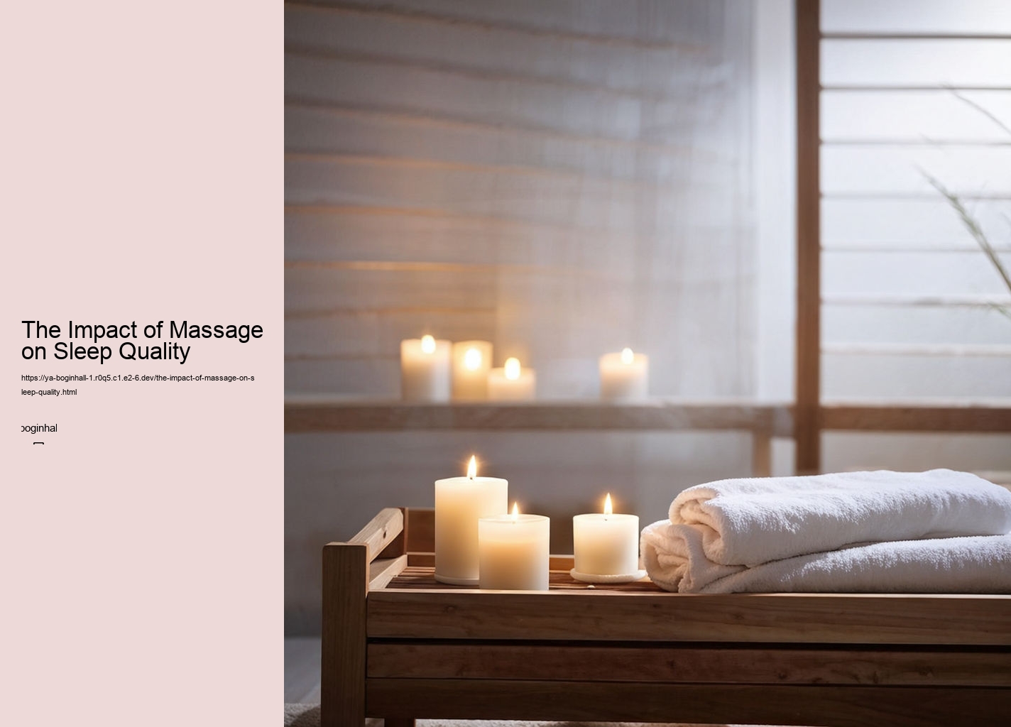 The Impact of Massage on Sleep Quality