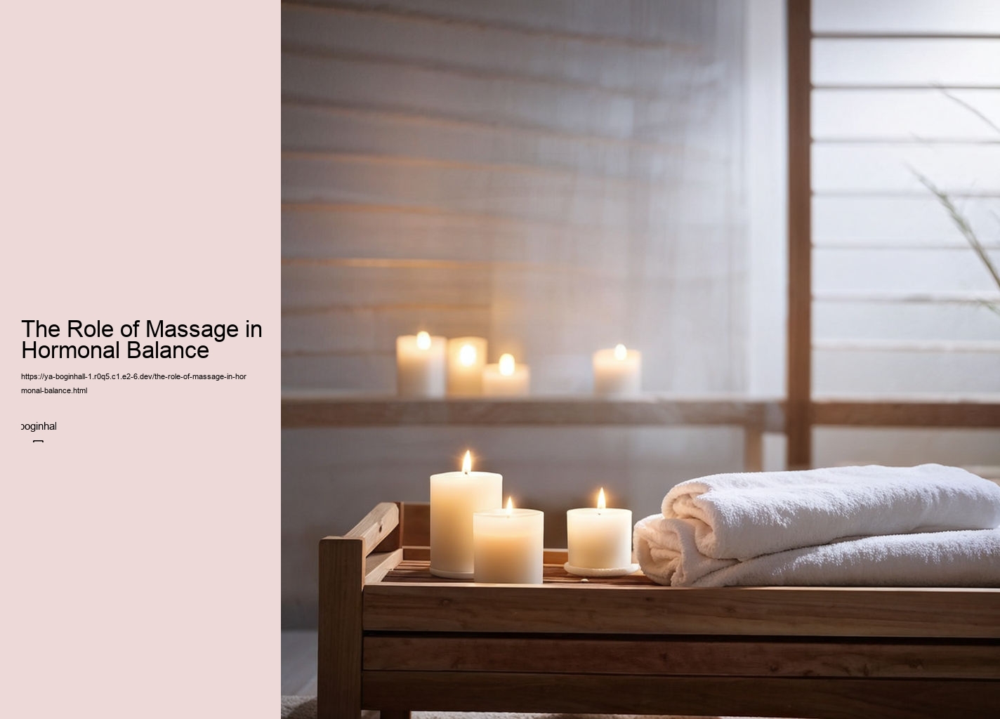 The Role of Massage in Hormonal Balance